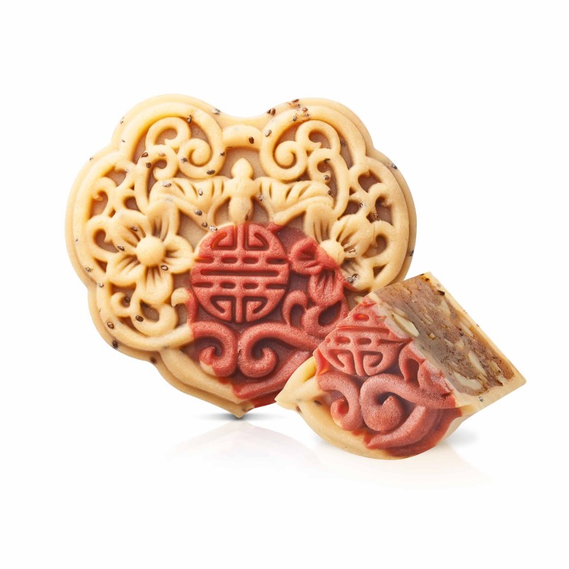 ɴᴇᴡ RED DATE CASHEW NUT MOONCAKE 160g