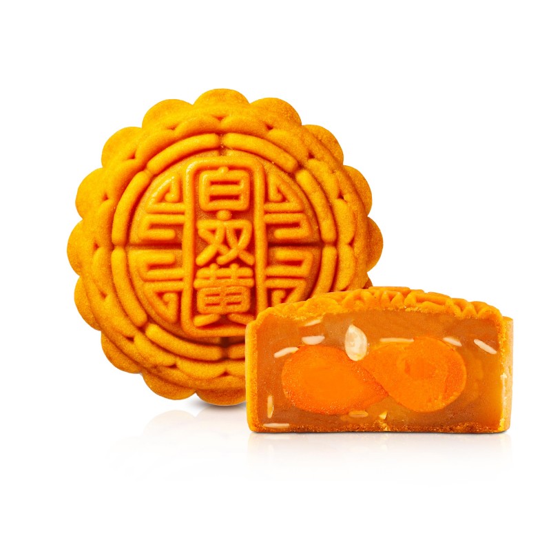 C- WHITE LOTUS 2 YOLK MOONCAKE